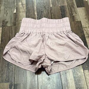 FP Movement by Free People Mauve High-Waisted Shorts